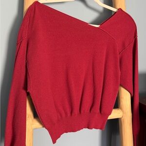 Line and Dot Favorite Off Shoulder Sweater Top